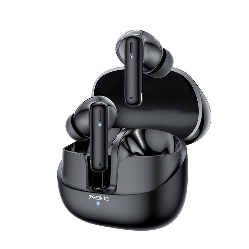 YESIDO HEADPHONES TWS26 BT 5.3 250mAh juodas