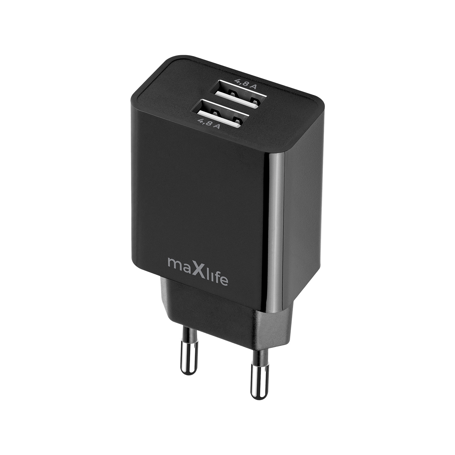 Maxlife MXTC-12 įkroviklis 1x USB-A 4,8A juodas