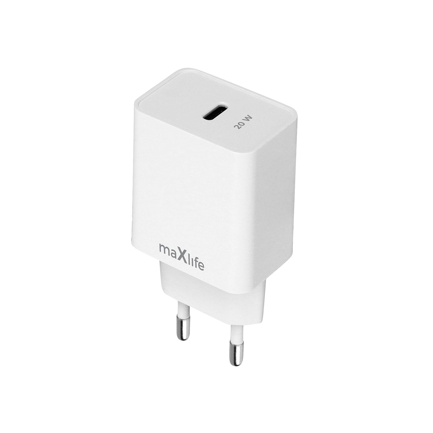 Maxlife MXTC-13-20C PD QC įkroviklis 1x USB-C 20W baltas