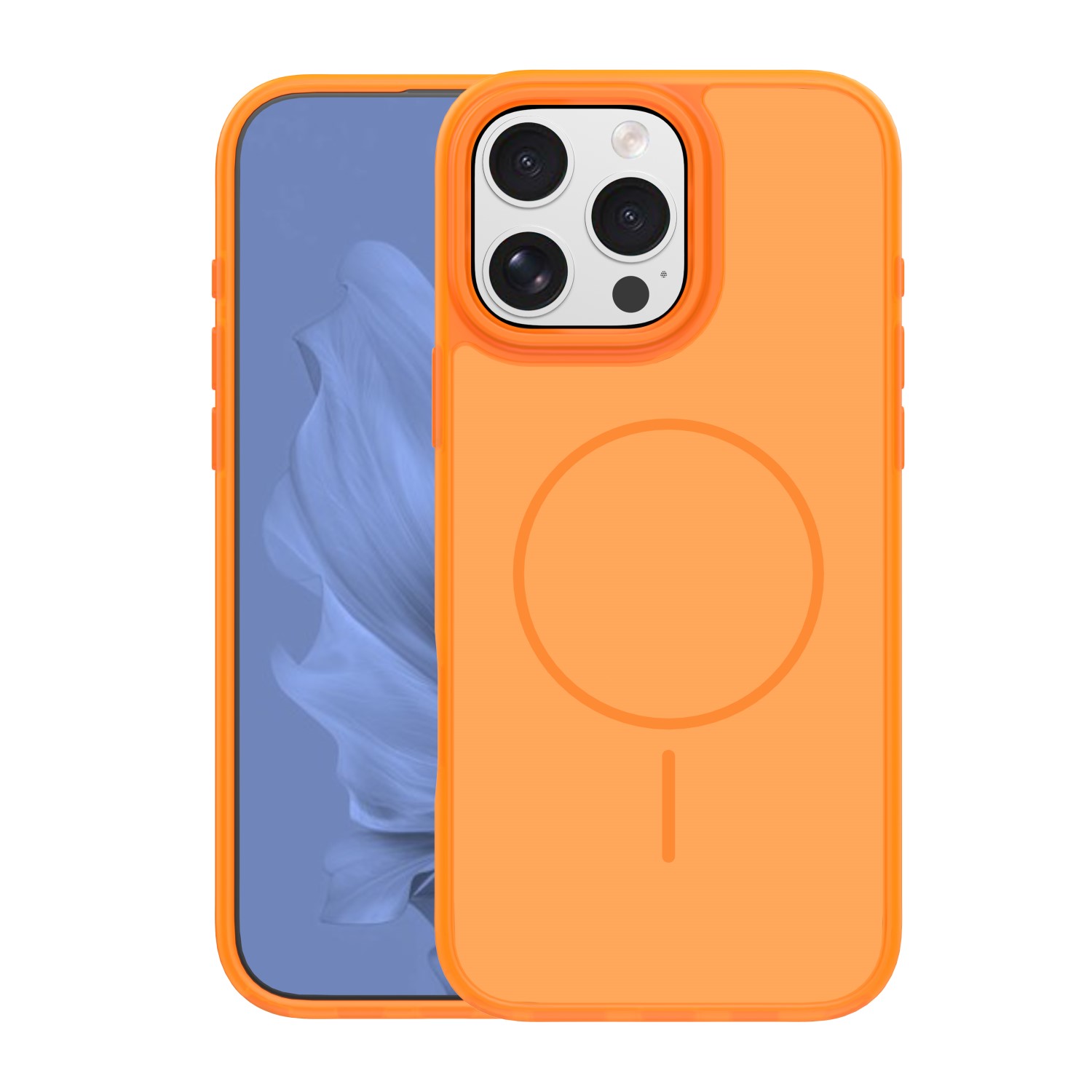 Frame Thin Mag case for iPhone 16 Pro Max 6,9" orange