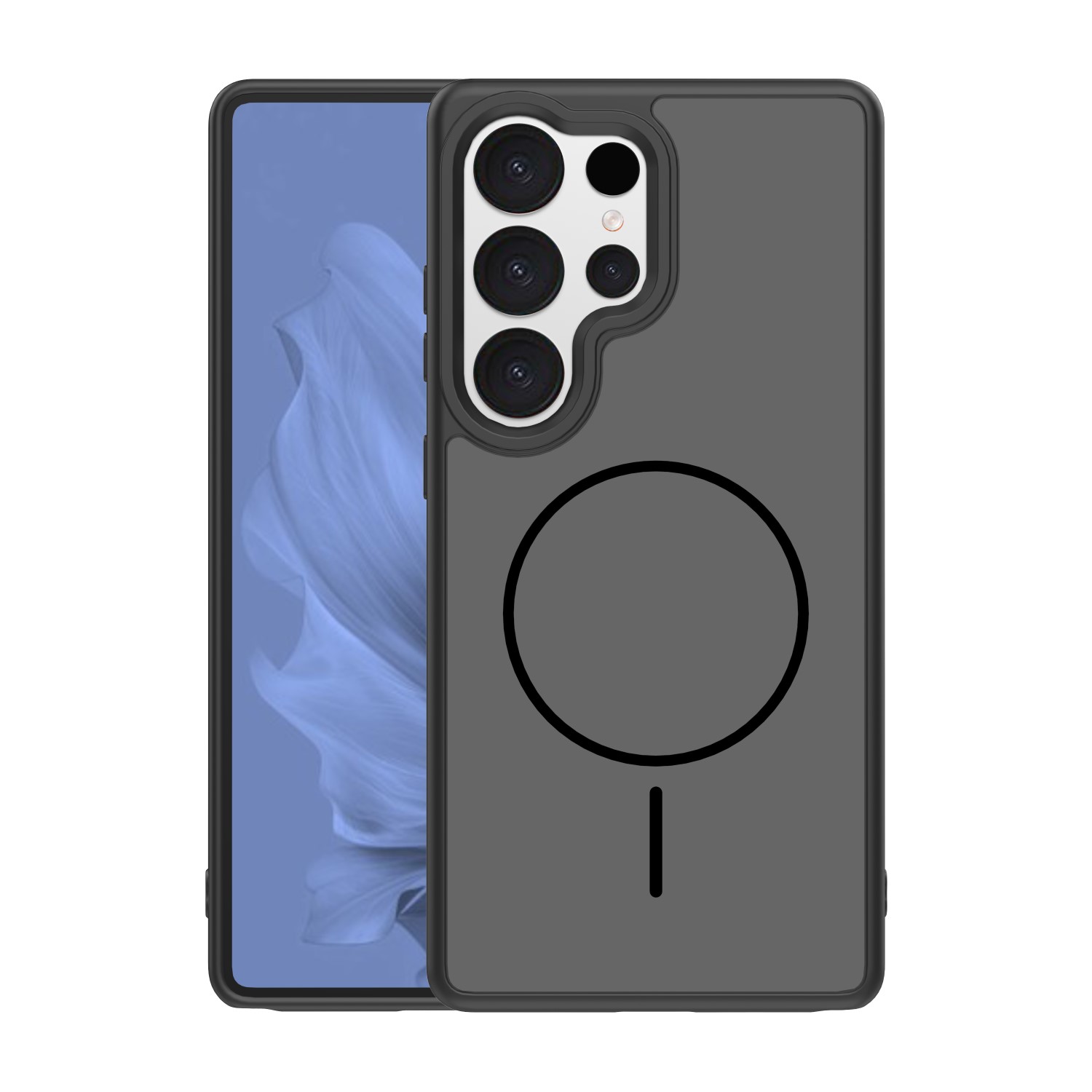 Frame Thin Mag dėklas for Samsung Galaxy S25 Ultra juodas