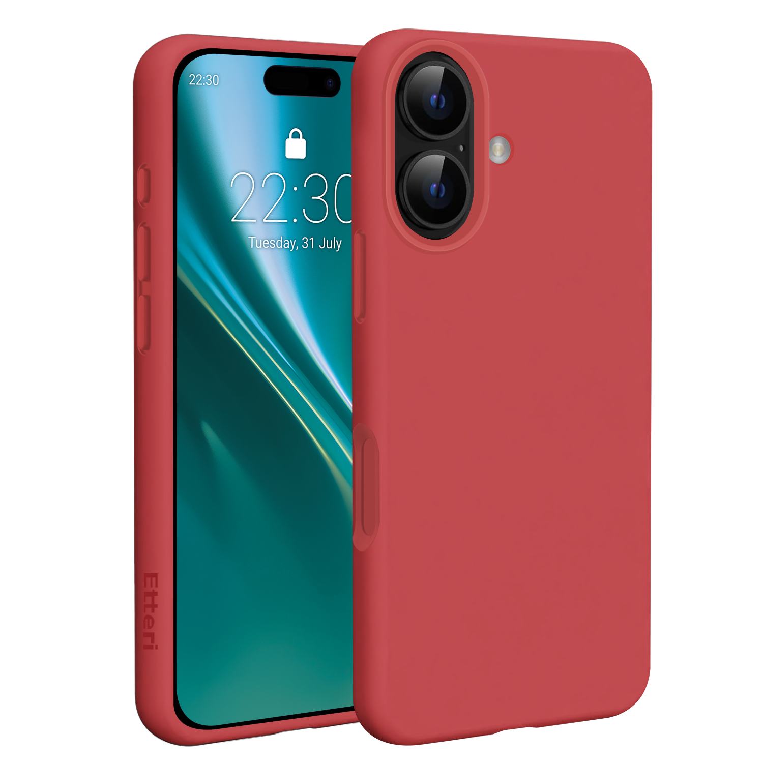 Etteri Silikoninis Mag dėklas for iPhone 17 raspberry