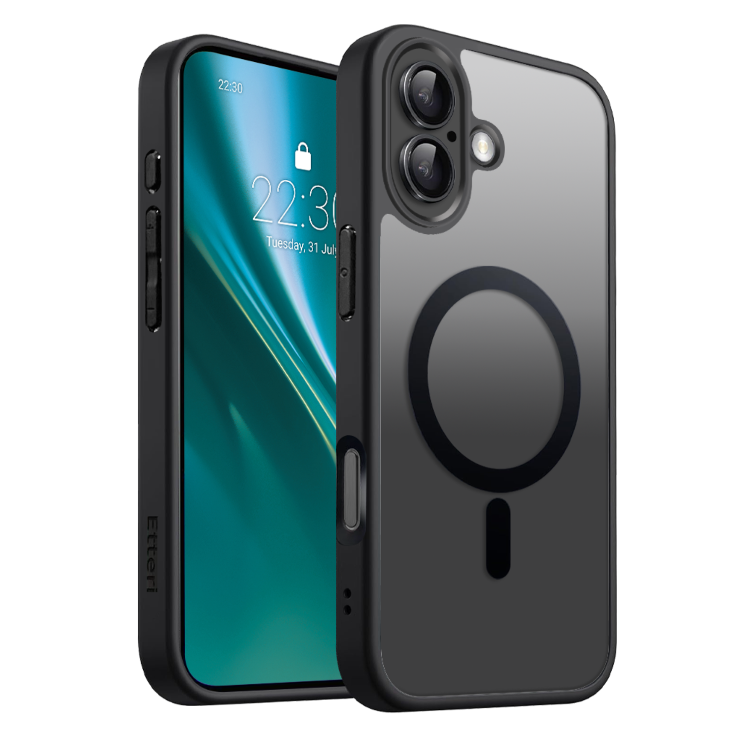 Etteri Matinis Mag dėklas for iPhone 17 juodas