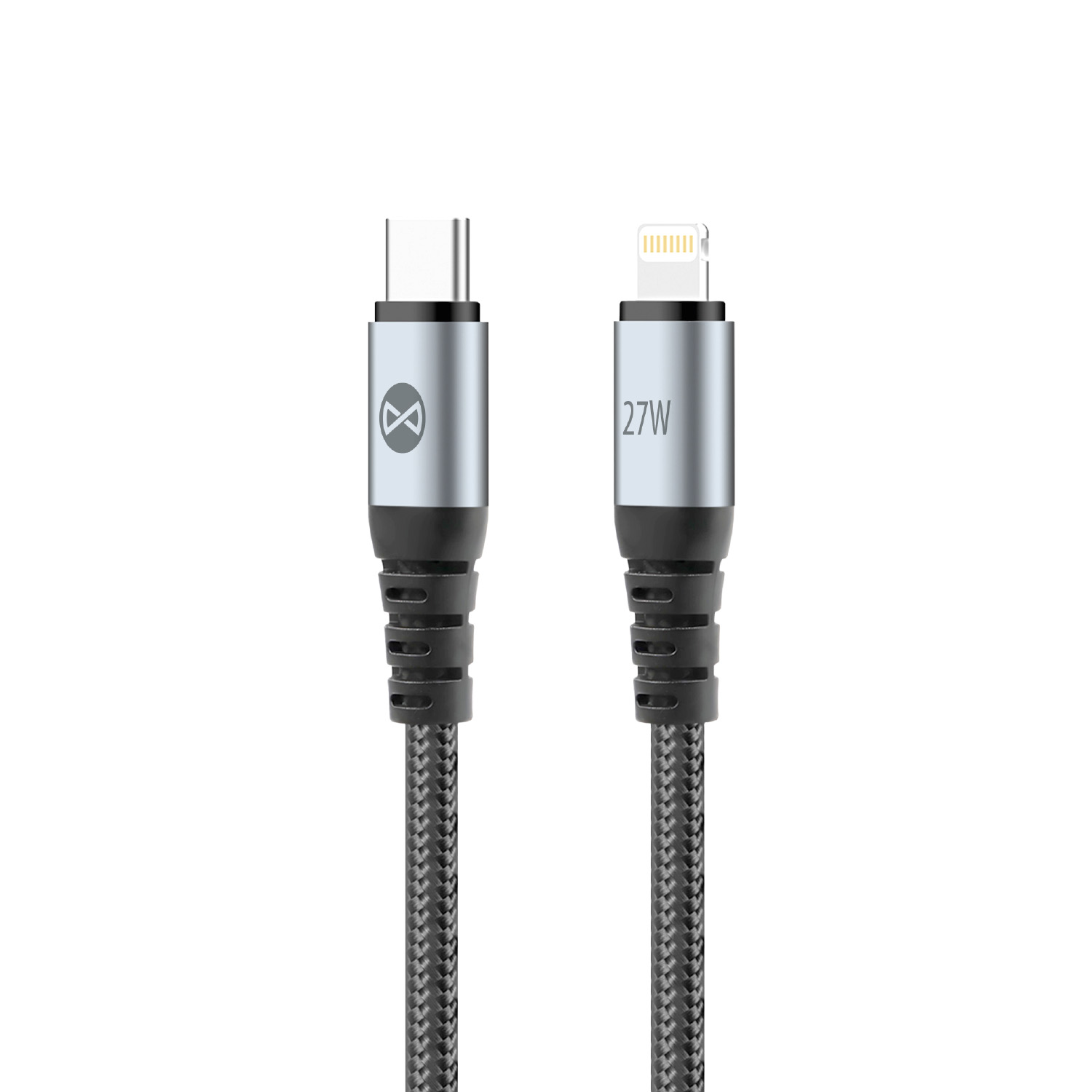Forever Braix laidas USB-C - Lightning 1,0 m 27W juodas