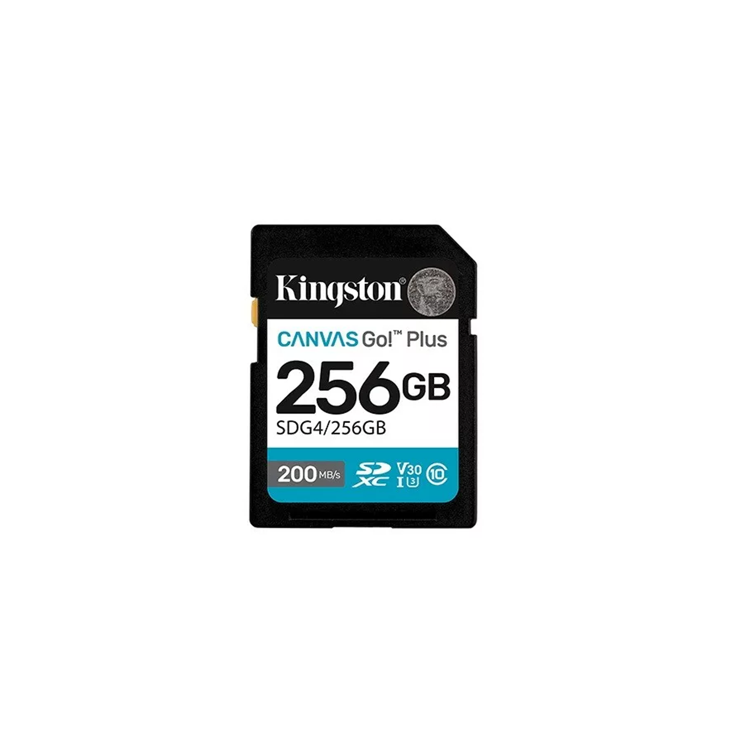 Kingston memory card 256GB SDXC Canvas Go Plus Gen4 200MB/s C10 UHS-I U3 V30