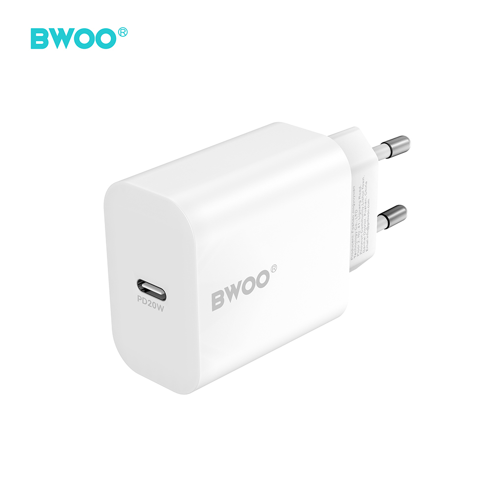 BWOO wall įkroviklis CDA233 PD 20W 1x USB-C baltas