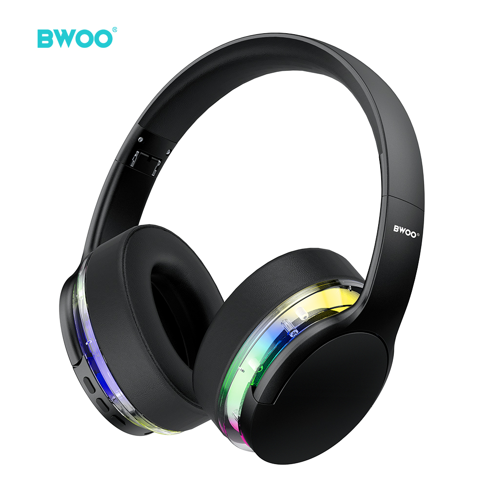BWOO ANC Belaidis Headphone Premuim Sound Quality BW587 juodas