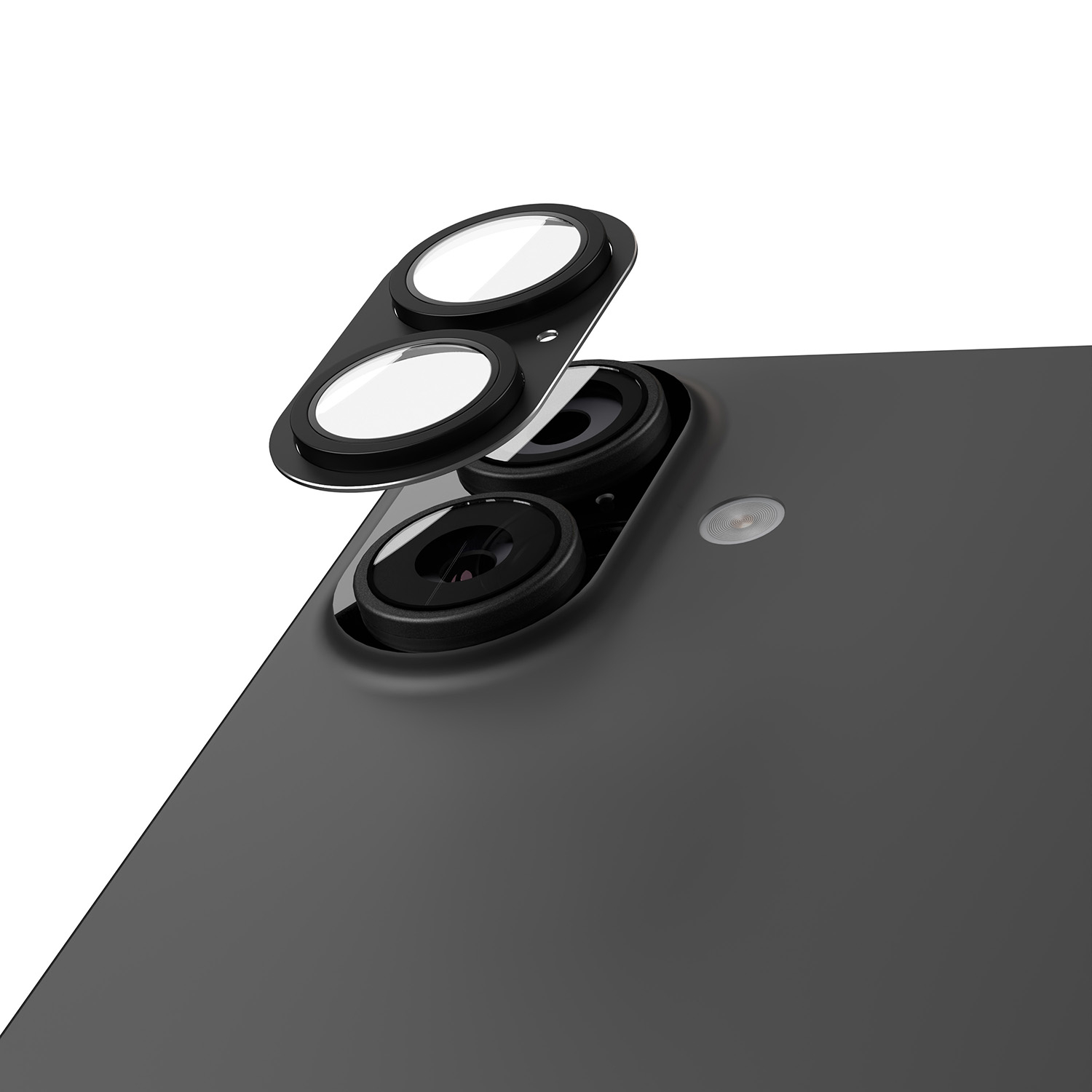 Etteri full camera lens guard for iPhone 17 black