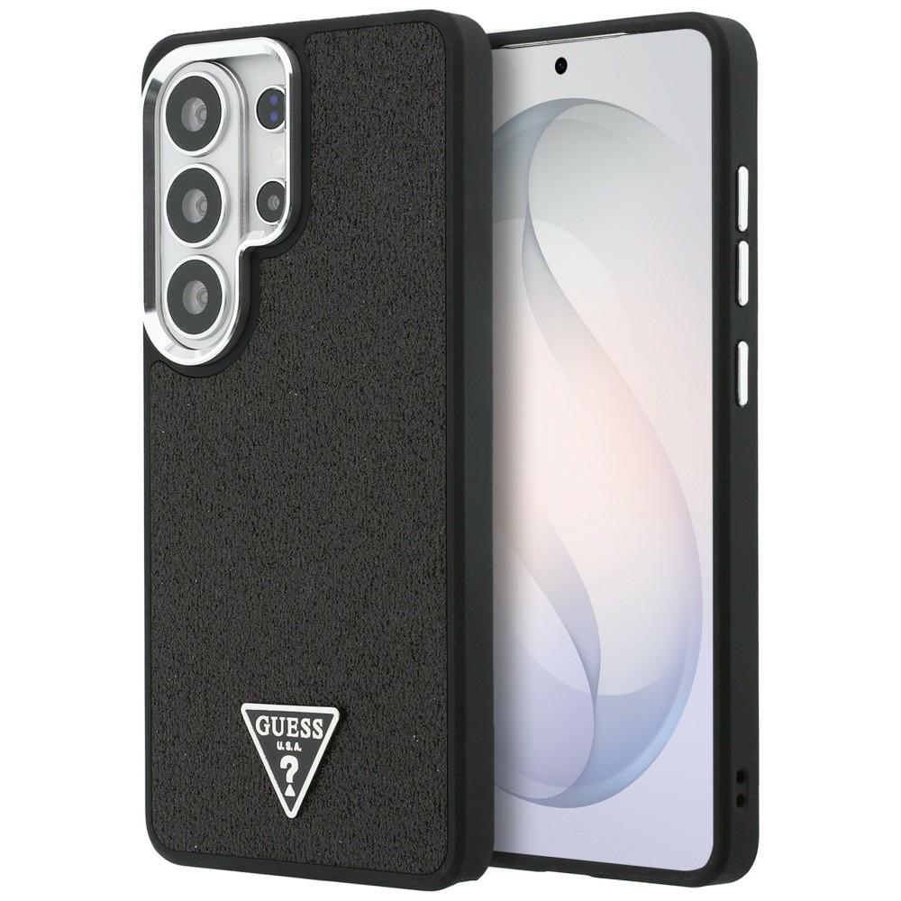 Guess dėklas Fixed Glitter Triangle MagSafe for Samsung Galaxy S26 Ultra juodas