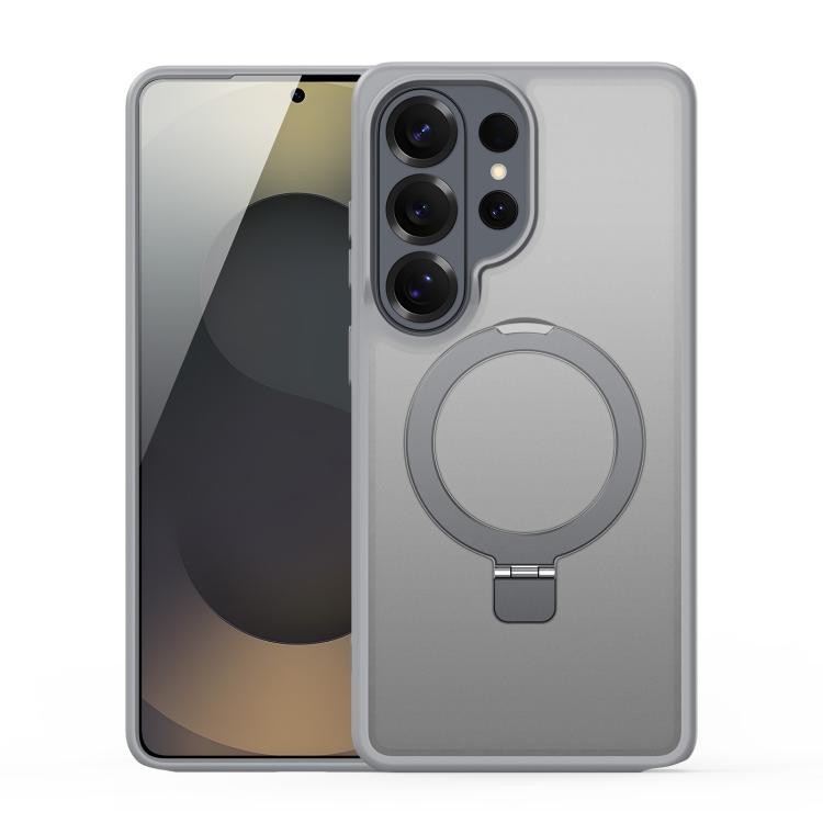 Dėklas Dux Ducis Yind Magnetic Stand Samsung S948 S26 Ultra pilkas