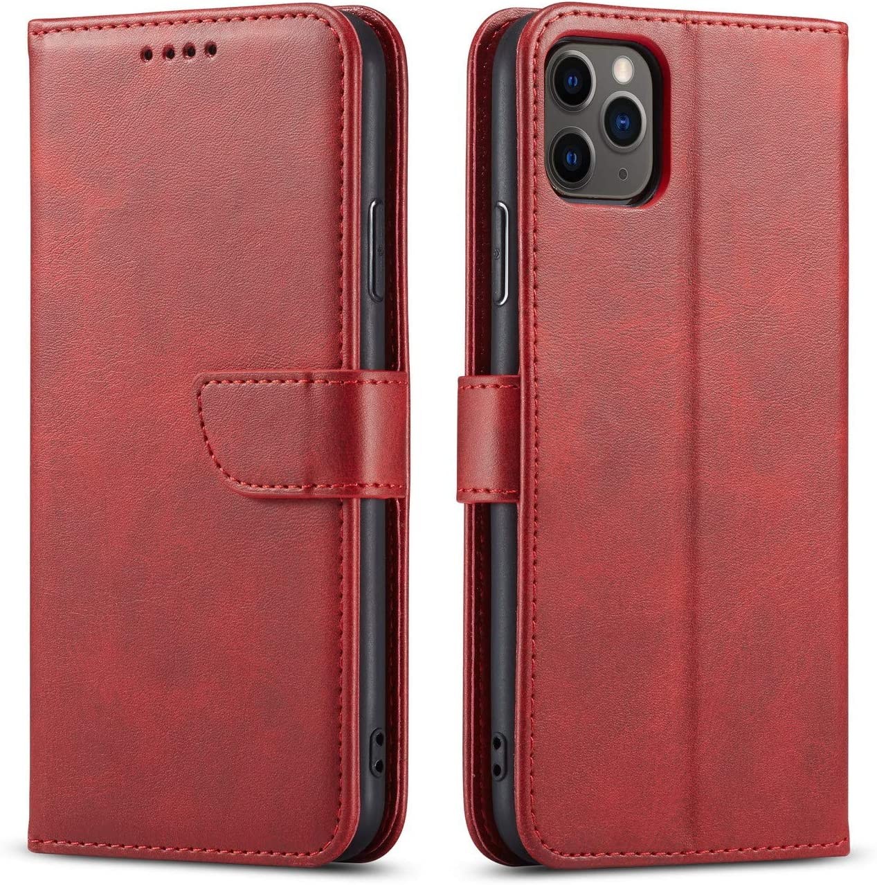 Dėklas Wallet Case Samsung A576 A57 5G raudonas