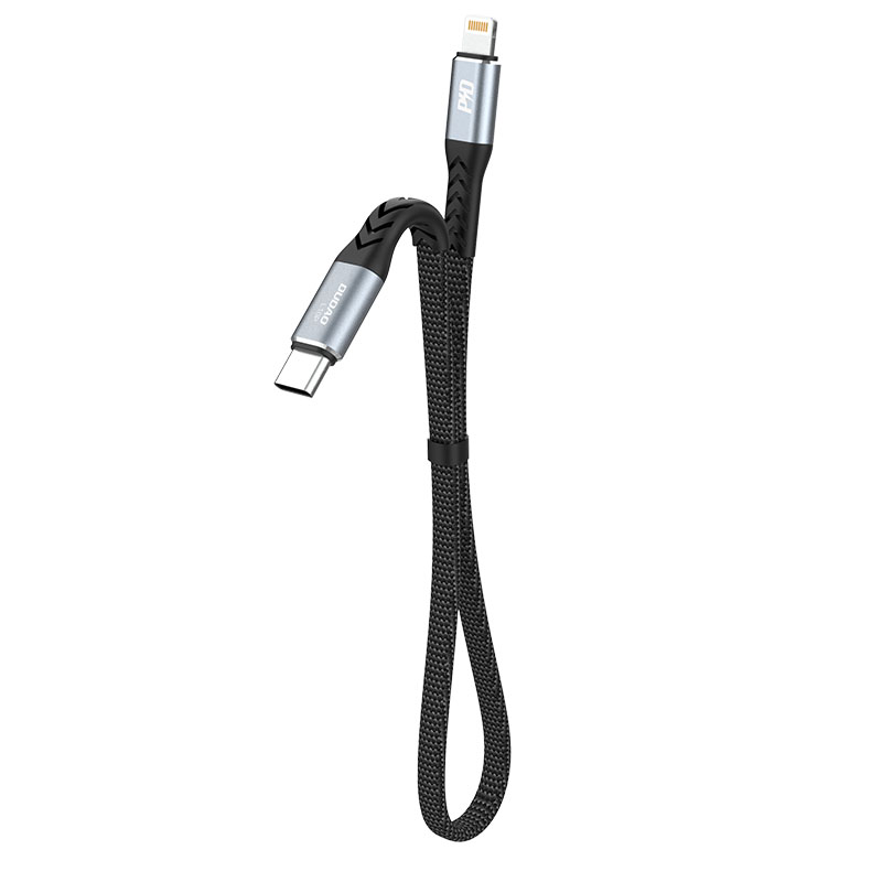Dudao L10P Lightning - USB-C PD 20W kabelis 0.23m - juodas