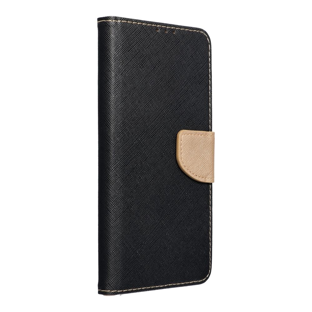 FANCY Book case for SAMSUNG A37 black / gold