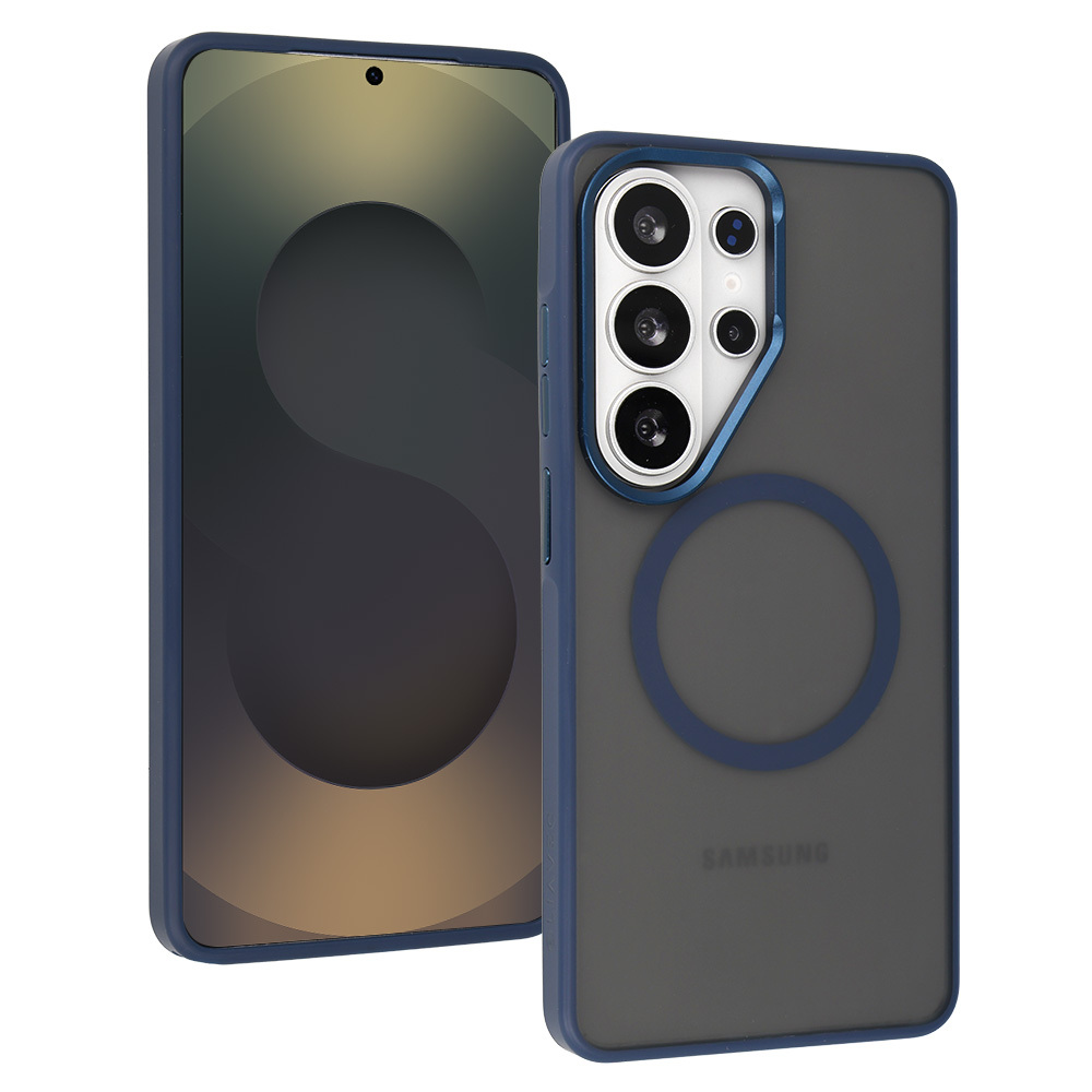 Liavec Soft Case Metal Frame for Samsung Galaxy S26 blue