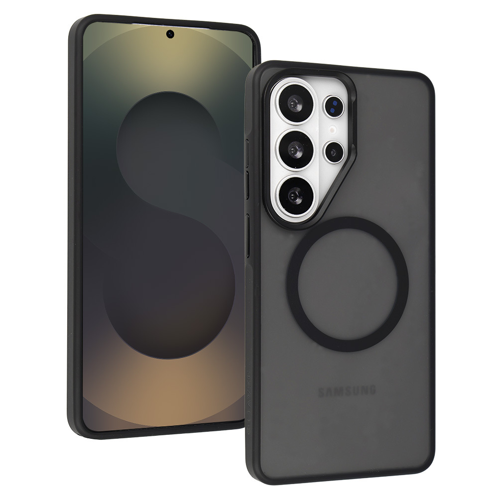 Liavec Soft Dėklas Metal Frame for Samsung Galaxy S26 Ultra juodas