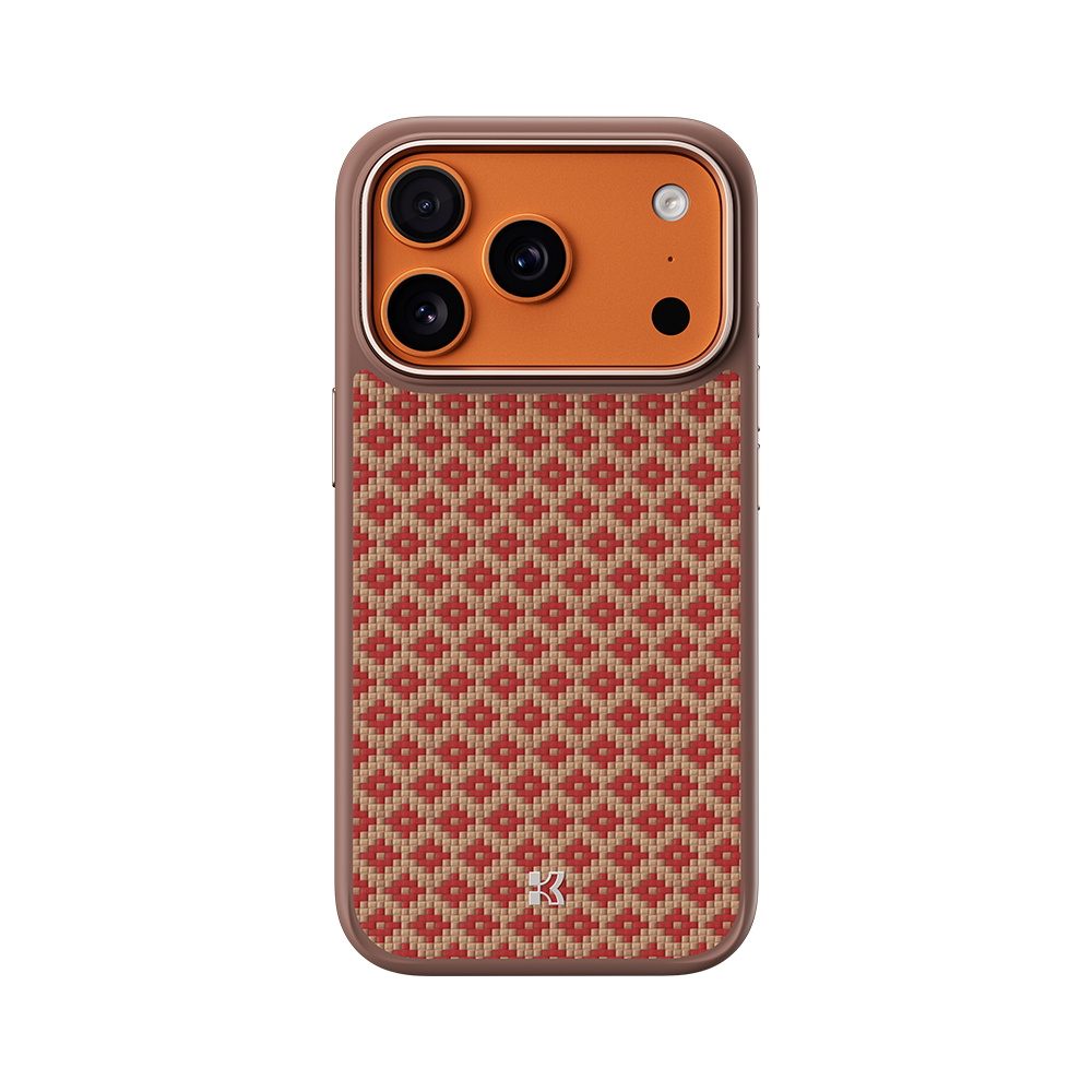 "Benks" magnetinis šarvas "Pro Armor Grid Kevlar Case Metal Frame 600D (YB70) for Iphone 17 Pro Max orange