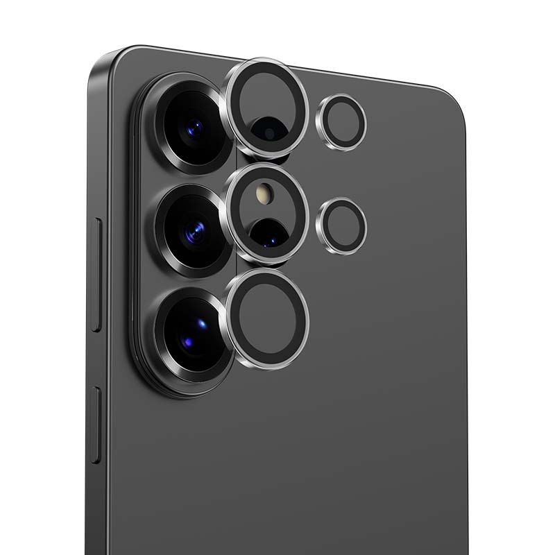 "Benks" grūdinto stiklo stiklas "Warrior Lens Protector" kameros apsauga, skirta "Samsung Galaxy S26 Ultra" (objektyvas 5 vnt.), skaidrus