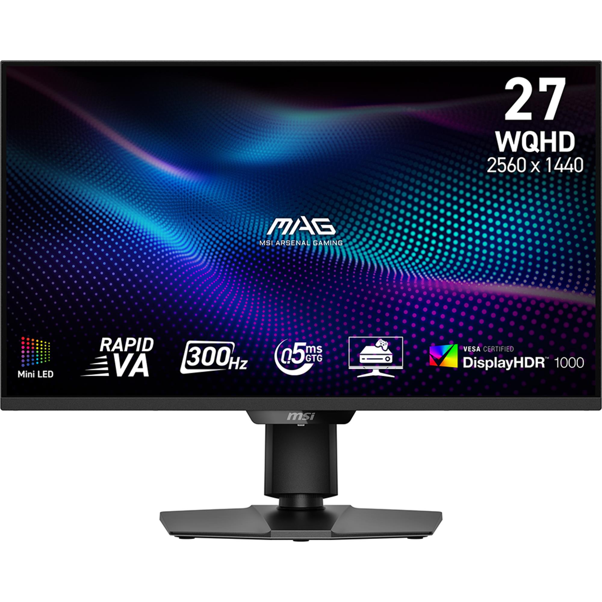LCD monitorius MSI MAG 274QPF X30MV 27" žaidimų be rėmelio VA 2560x1440 300Hz 0.5ms juodas