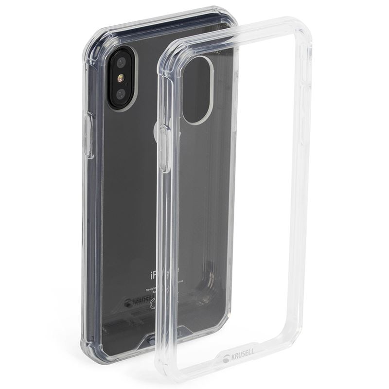 Krusell Kivik Pro Cover - dėklas iPhone X (skaidrus)