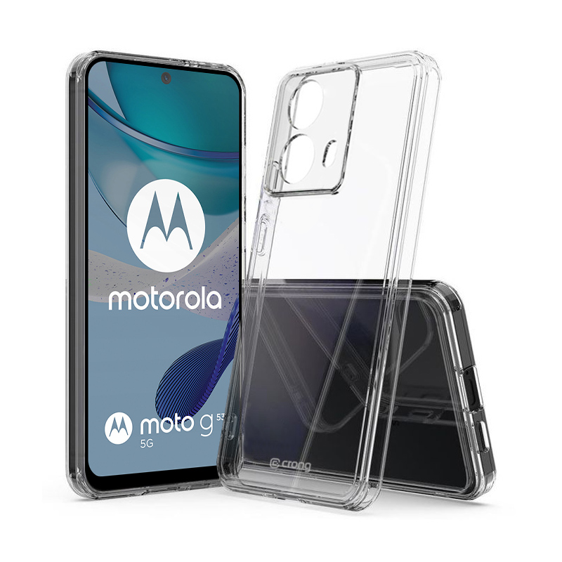 Crong Crystal Shield Cover - Motorola Moto G53 dėklas (skaidrus)