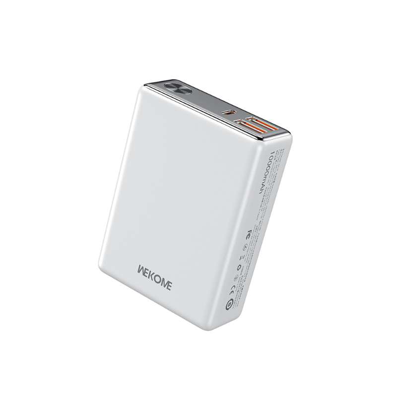 WEKOME WP-27 Tint Series - Power bank 10000 mAh Super Fast Charging USB-C PD 20W + 2x USB-A QC3.0 22.5W (baltas)