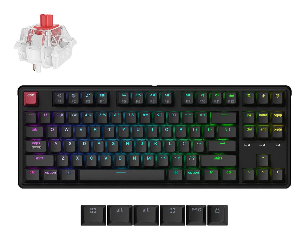 Klaviatūra KEYCHRON C3 Pro RGB Retro laidinė