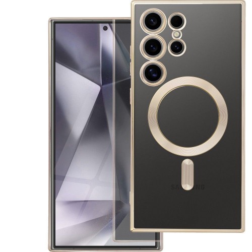 Telefono dėklas "Electro Mag Cover" Samsung S931 S25 auksinis