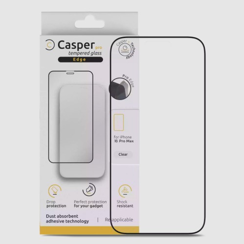 Apsauginis stiklas "Casper Pro" Apple iPhone 14 Pro (Nesulūžtantys kraštai) (Blister)
