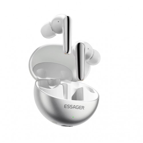 Bluetooth ausinės Essager "TWS" baltos (dvigubas triukšmo slopinimas / Bluetooth 5.3)