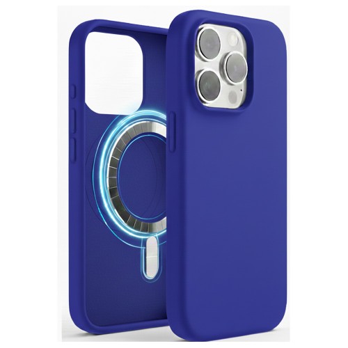Dėklas "TM MagSafe Silicone" iPhone 16 / Ultramarin /