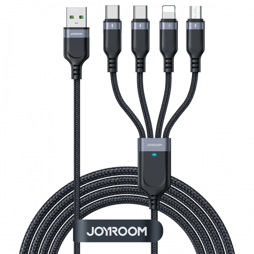 USB Laidas Joyroom "4in1 / S-A18" juodas 120cm