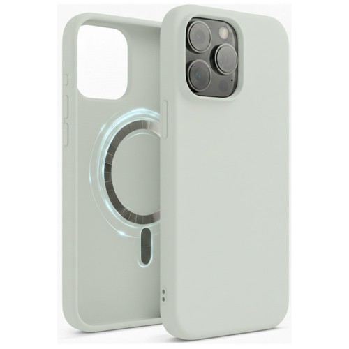 Dėklas "TM MagSafe Silicone" iPhone 16 Pro Max / Akvamarin /