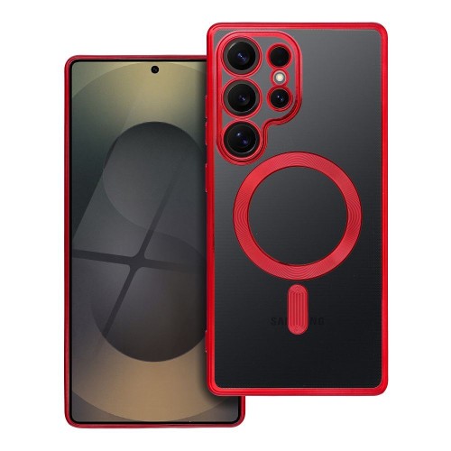 Telefono dėklas "Electro Mag Cover" Samsung S938 S25 Ultra raudonas