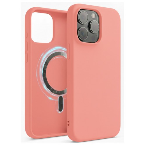 Dėklas "TM MagSafe Silicone" iPhone 15 / Guavos /