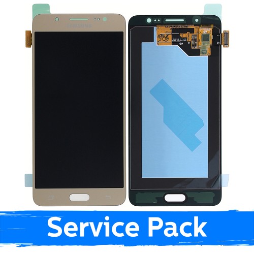 Ekranas skirtas Samsung J510 J5 2016 auksinis (Service Pack)