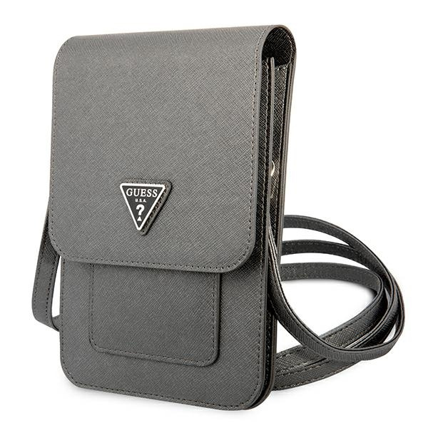 Guess rankinė GUWBSATMGR pilka Saffiano Triangle