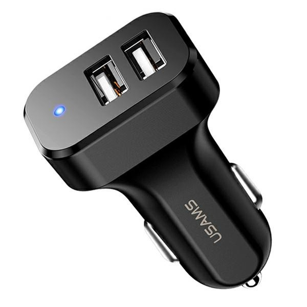USAMS tinklo įkroviklis 1XUSB-C+1XUSB T47 65W PD greitas įkrovimas Super Si CC153TC01 (US-CC153) juodas