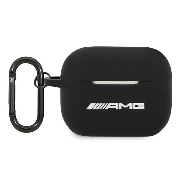 AMG AMAPRBK AIRPODS PRO DĖKLAS JUODAS/JUODAS SILIKONINIS BIG LOGO
