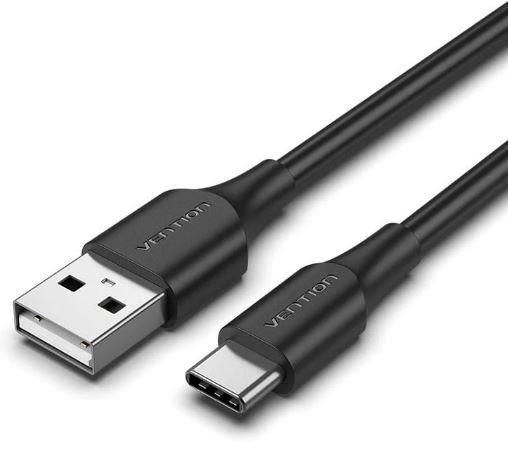 Laidas USB-C į USB2.0 3m juodas Vention