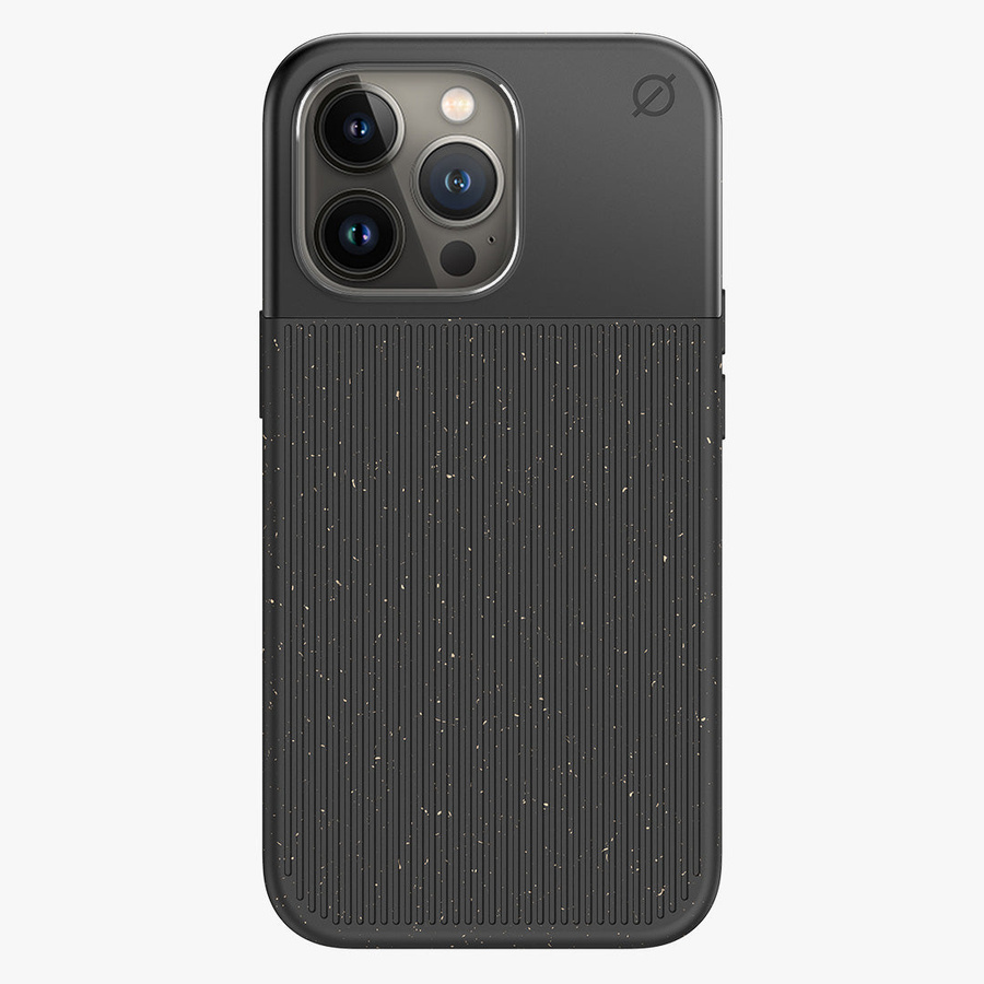 ATOM STUDIOS dėklas SPLIT WOOD FIBRE MAGSAFE IPHONE 13 PRO juodas