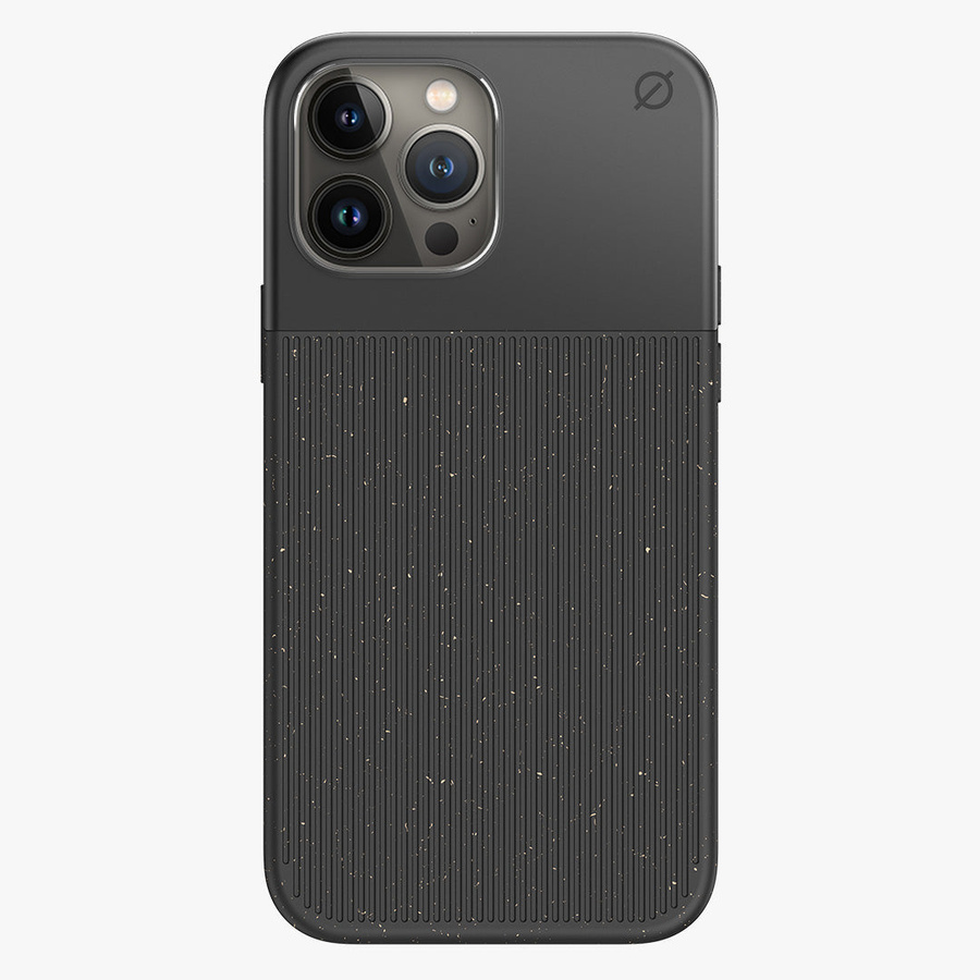 ATOM STUDIOS dėklas SPLIT WOOD FIBRE MAGSAFE IPHONE 13 PRO MAX juodas