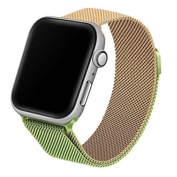 Beline Dirželis Apple Watch Steel 38/40/41mm žalias/auksinis