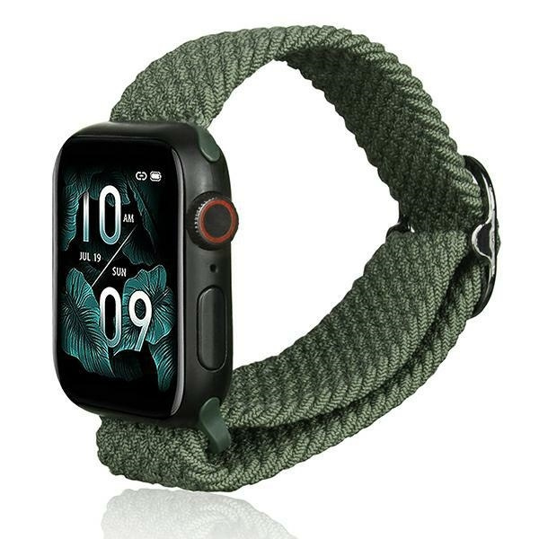 Beline Dirželis Apple Watch Textile 38/40/41mm žalias