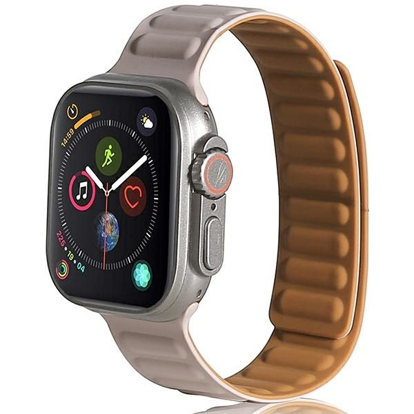 Beline Dirželis Apple Watch Magnetic 42/44/45/49mm pilkas/chaki