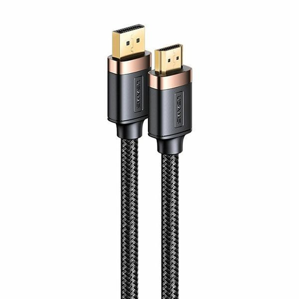 USAMS Laidas LIGHTNING FAST CHARGING 2,4A LITHE SERIES 1,2M juodas SJ565USB01(US-SJ565)