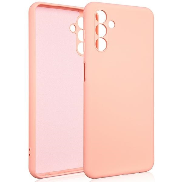 Beline Dėklas Silicone Samsung A04s A047 rožinis auksinis