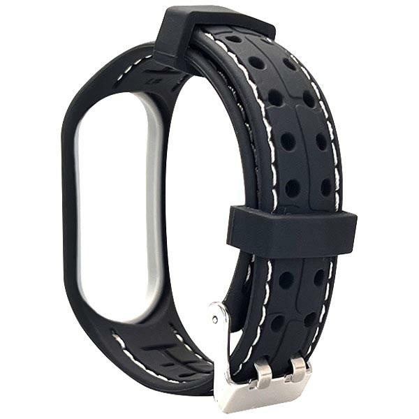 Beline Dirželis Mi Band 7 Smart juodas/baltas