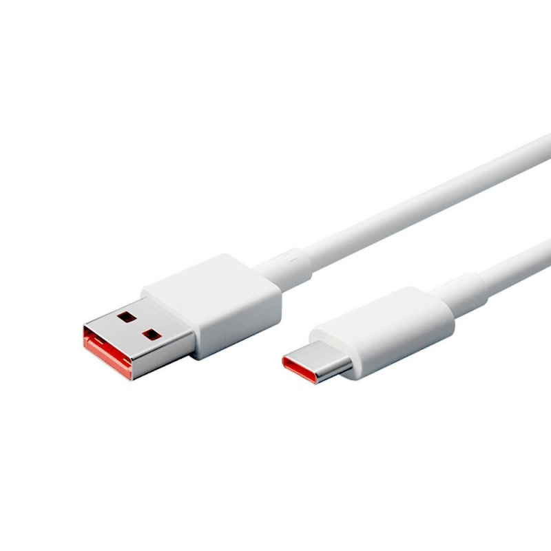 XIAOMI ORIGINAL LAIDAS 120W  USB TYPE-C 6A 1M BE PAKUOTĖS BALTAS BE PAKUOTĖS