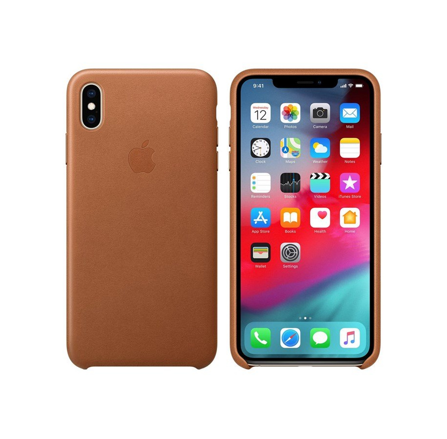 APPLE MRWV2ZM/A ODINIS DĖKLAS IPHONE XS MAX BALNO RUDAS ORIGINALI PLOMBA