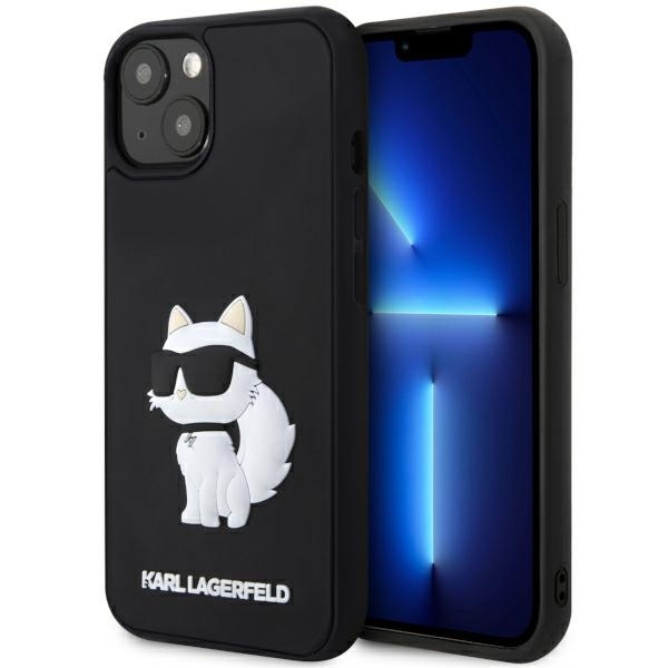 Karl Lagerfeld KLHCP14M3DRKHNK iPhone 14 Plus 6.7" juodas/juodas hardcase Rubber Choupette 3D